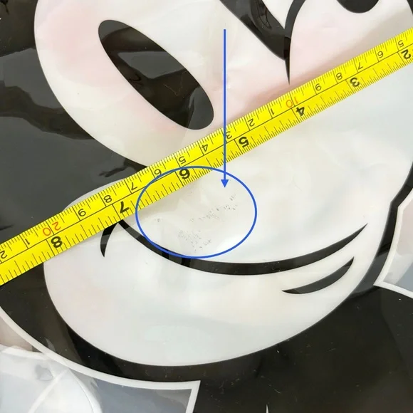 Disney Clear Mickey Mouse Clear Polyvinyl Tote Bag New Without Tags - Picture 8 of 10